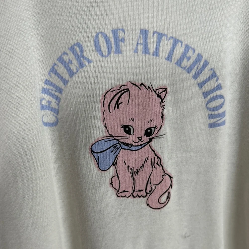 NEW Threads of Lux Kitty Graphic Long Sleeve Top‎